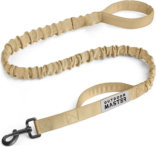 Ultimate Comfort and Control: Heavy-Duty Bungee Dog Leash with Shock Absorption and Padded Handles
