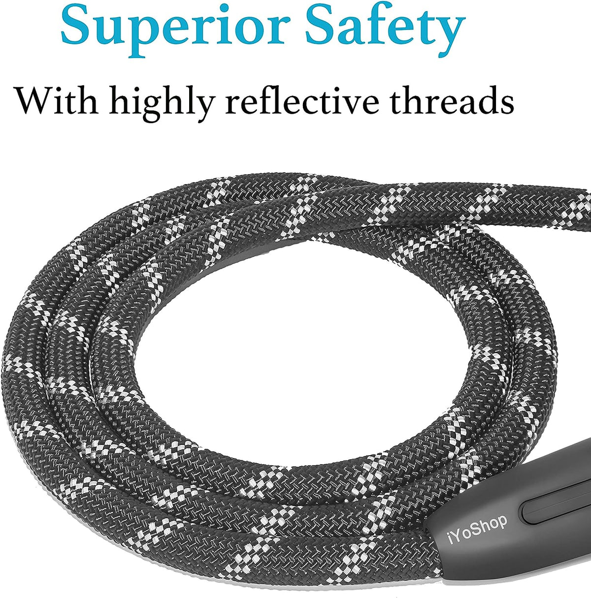 Premium 6FT Durable Slip Lead Dog Leash with Padded Handle - Perfect for Medium to Large Dogs, Black