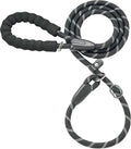 Premium 6FT Durable Slip Lead Dog Leash with Padded Handle - Perfect for Medium to Large Dogs, Black