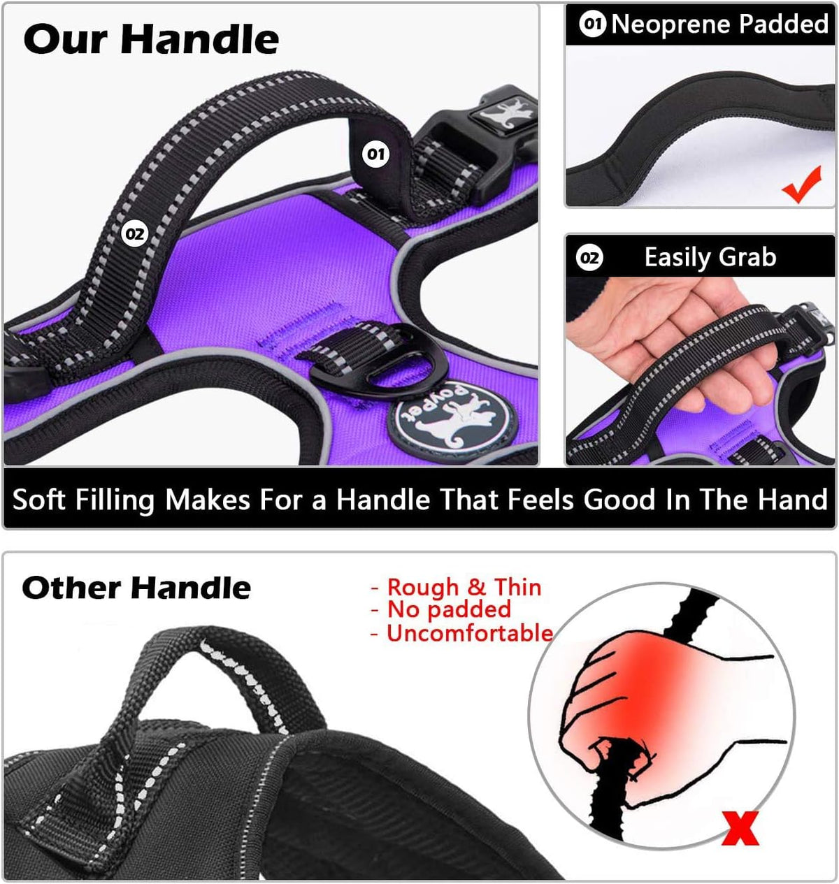 Ultimate No-Pull Dog Harness for Medium Dogs - Comfortable, Adjustable & Reflective
