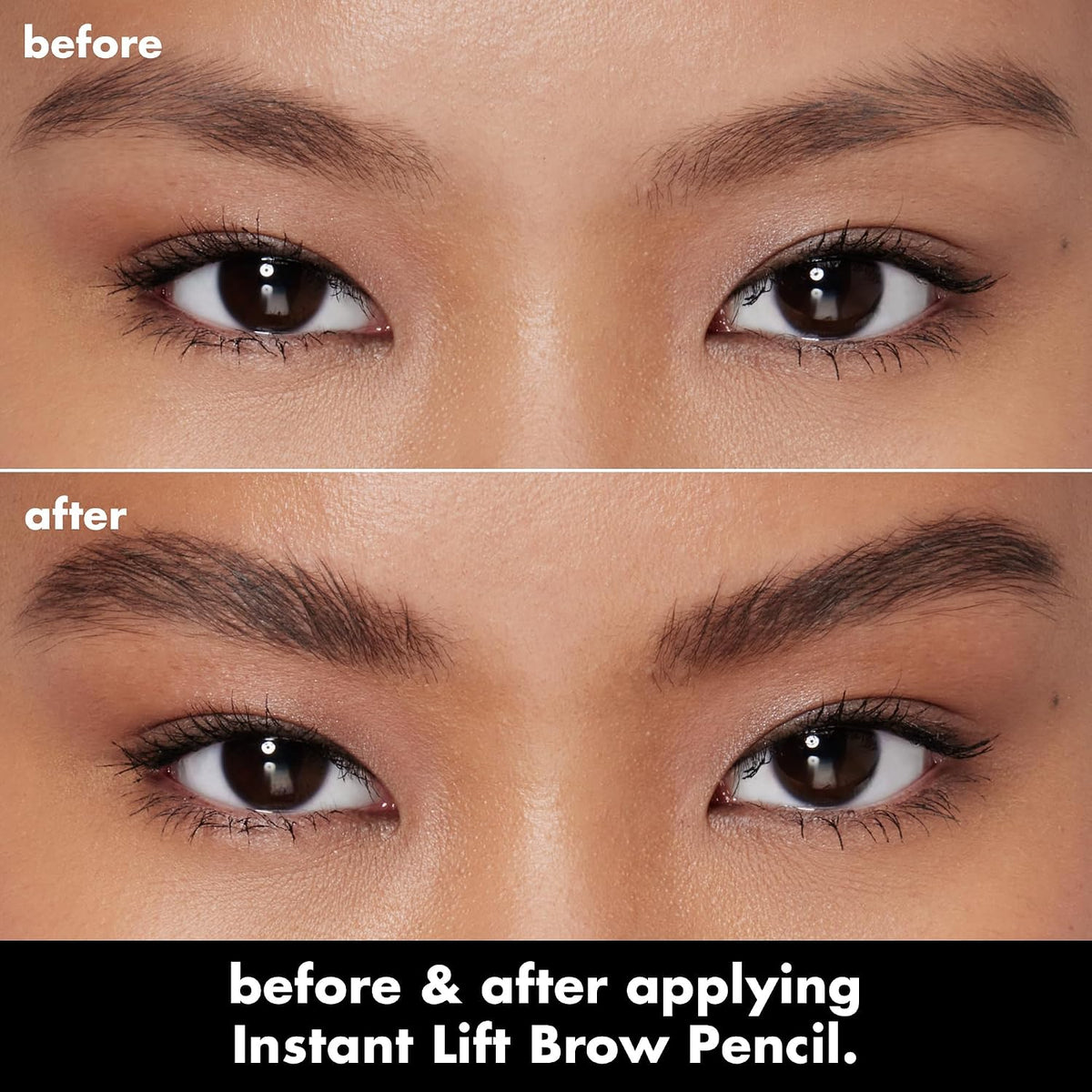 Instant Lift Brow Pencil with Dual-Sided Precision Tip & Grooming Spoolie in Neutral Brown