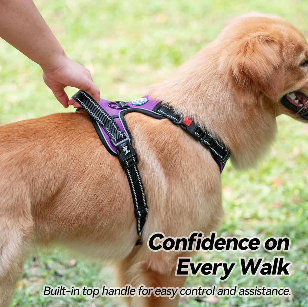 Ultimate No-Pull Dog Harness for Medium Dogs - Comfortable, Adjustable & Reflective