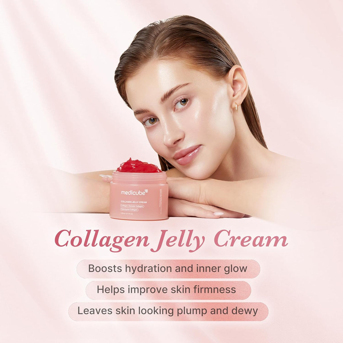 Transform Your Skin with Our Jelly Cream Infused with Collagen & Niacinamide - 3.71 Fl.Oz for Radiant Complexion