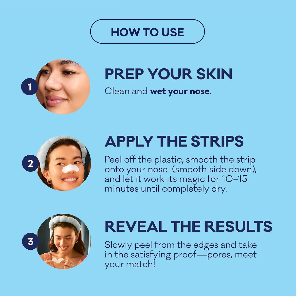 Experience Clearer Skin with Biore Original Blackhead Remover Strips - Deep Cleansing Nose Strips Featuring C-Bond Technology, 14 Count