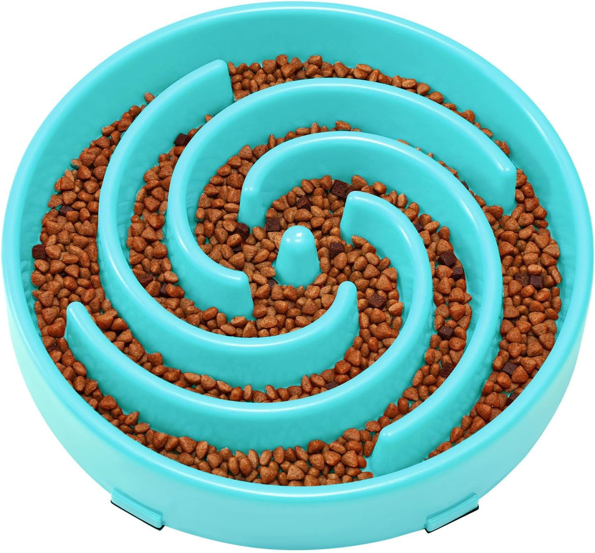 Elevated Slow Feeder Bowl for Large and Medium Dogs - Anti-Gulping Design to Prevent Bloat and Choking